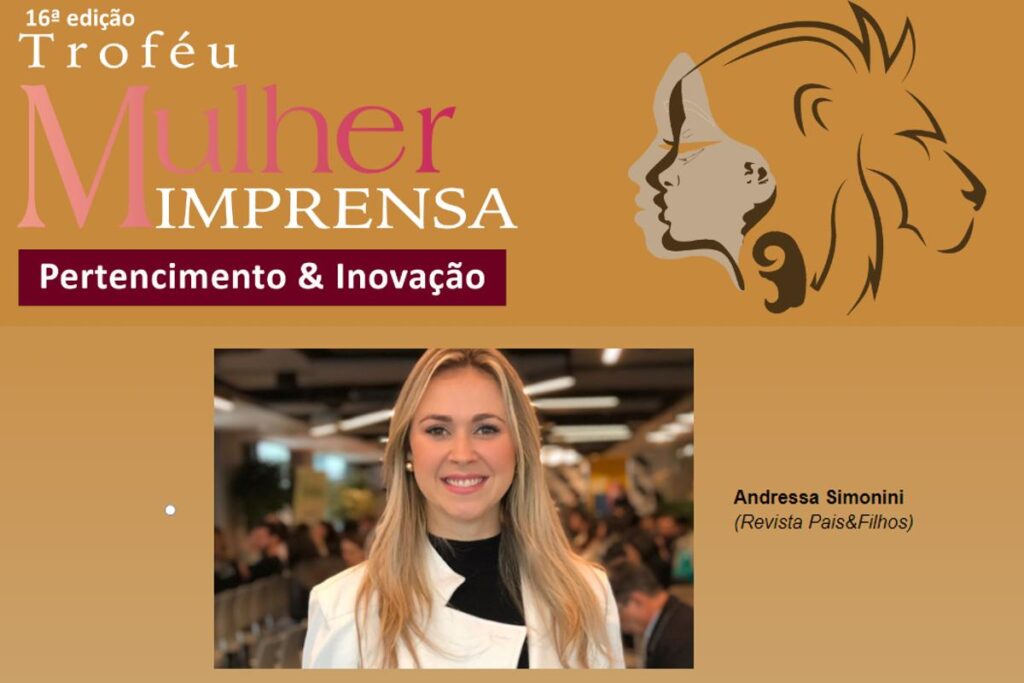 Andressa Simonini, editora-executiva da Pais&Filhos está concorrendo ao Troféu Mulher Imprensa
