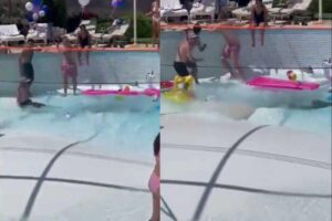 Durante uma festa em Israel, uma cratera se abriu na piscina e causou uma morte