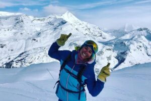 Adèle Milloz fazia um treinamento para dar aulas de montanhismo quando o acidente aconteceu