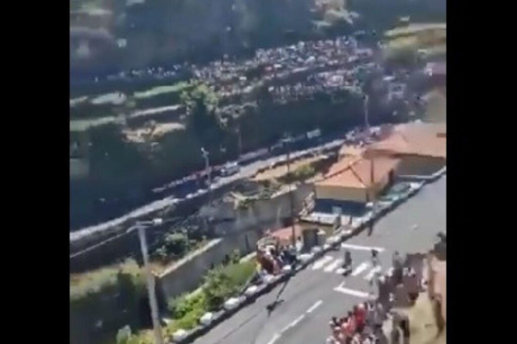 Local em que o evento estava sendo realizado na Ilha da Madeira, em Portugal