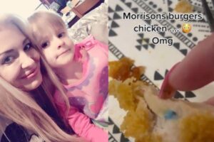 A mãe decidiu não dar o alimento aos filhos após ter encontrado o plástico no meio