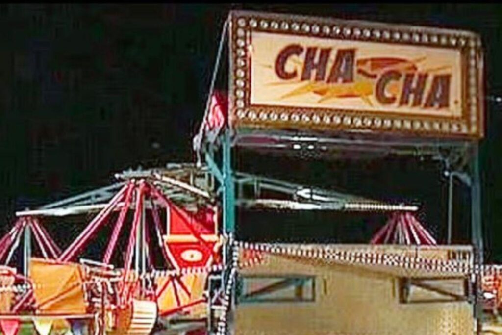 Apesar de não ter idade para ir ao brinquedo, ele tinha a altura, portanto acabou sendo autorizado junto a seu amigo