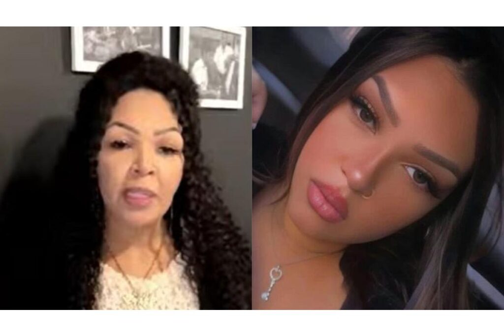 Katia Cipriano ao lado da família