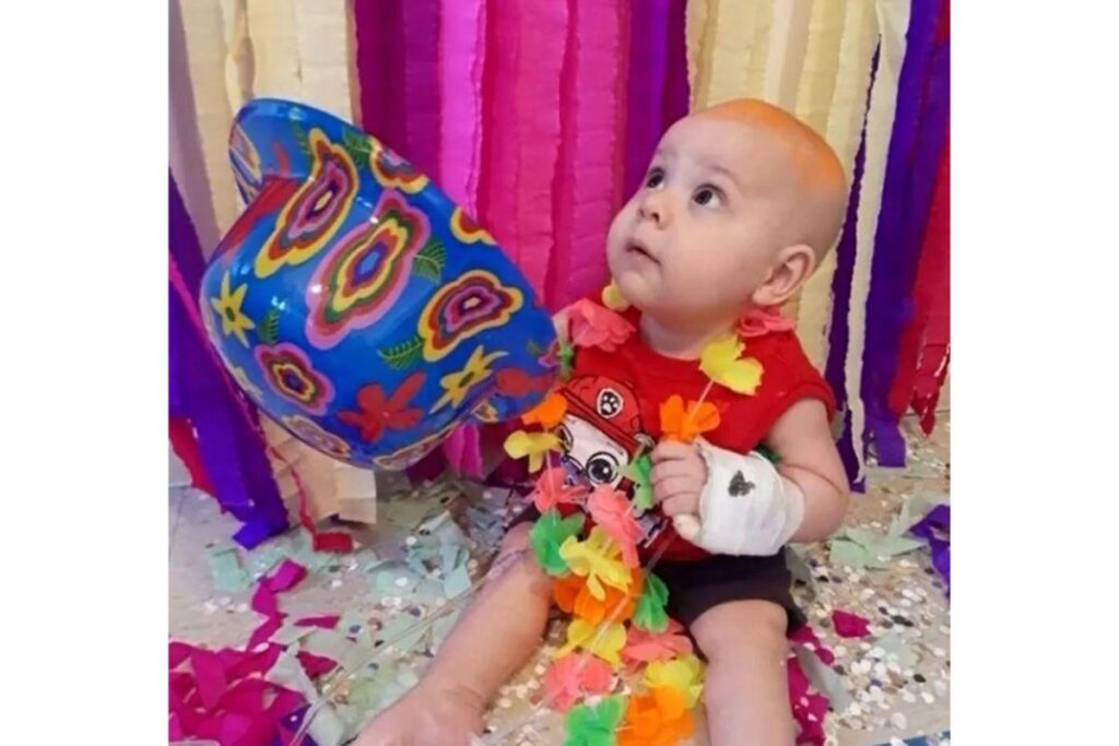 Bebê Pedro tem leucemia