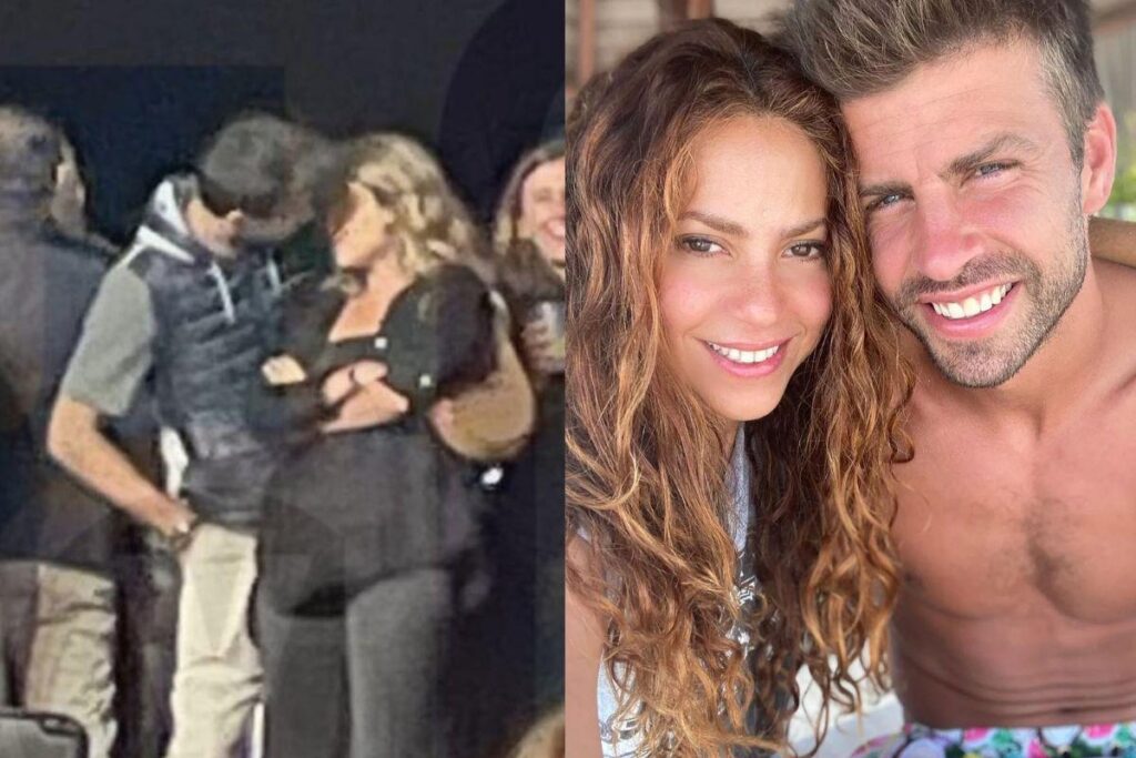 Um dos registros de Piqué com sua nova namorada