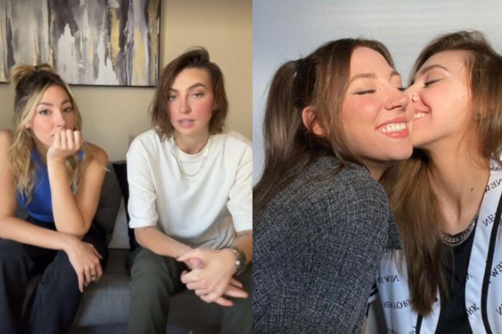 Carley e Mercedes durante um registro nas redes sociais