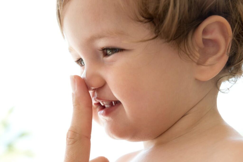 O Hidratante sem fragrância e o Sabonete líquido Mamãe e Bebê foram pensados na pele sensível do bebê