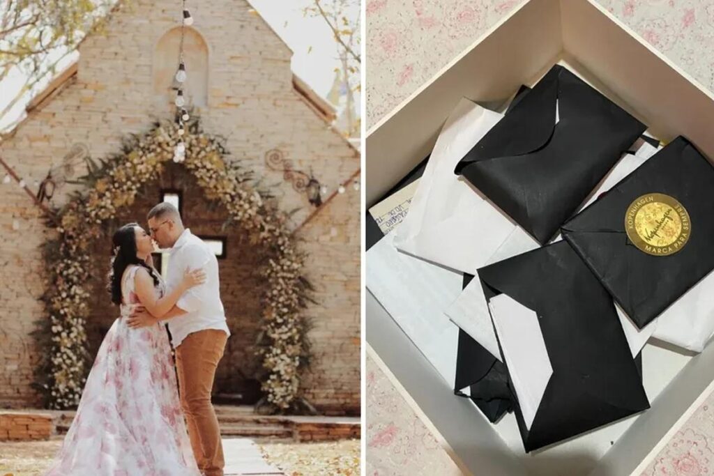 Ele pediu a esposa em casamento