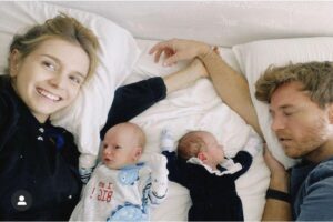 A atriz compartilhou os momentos em família nos stories do Instagram