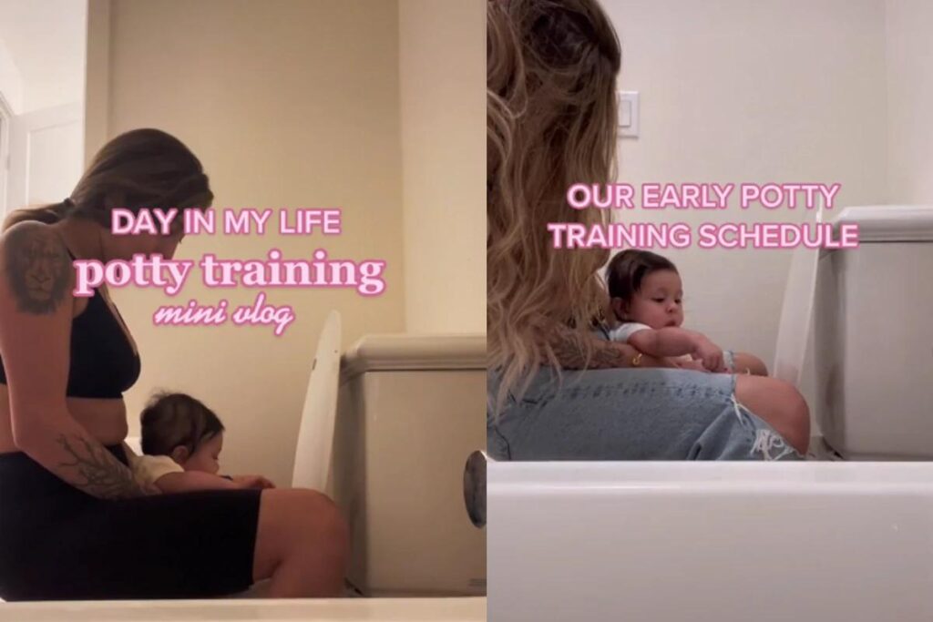 Mãe fala sobre os benefícios de colocar o bebê no penico desde cedo