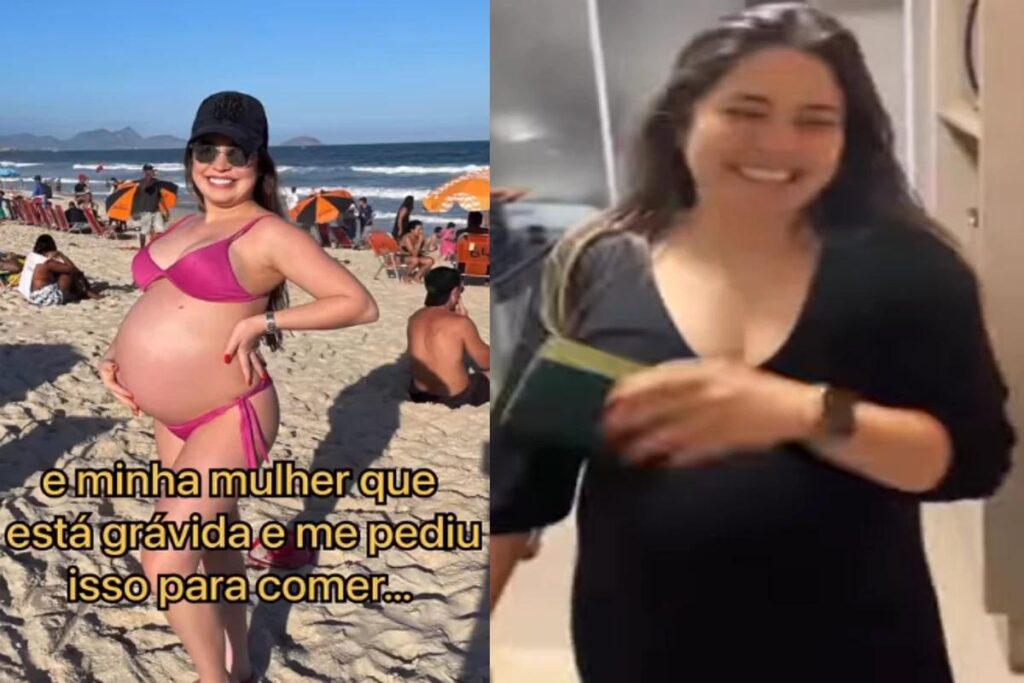 Karina contou para o marido sobre o desejo e ele registrou tudo