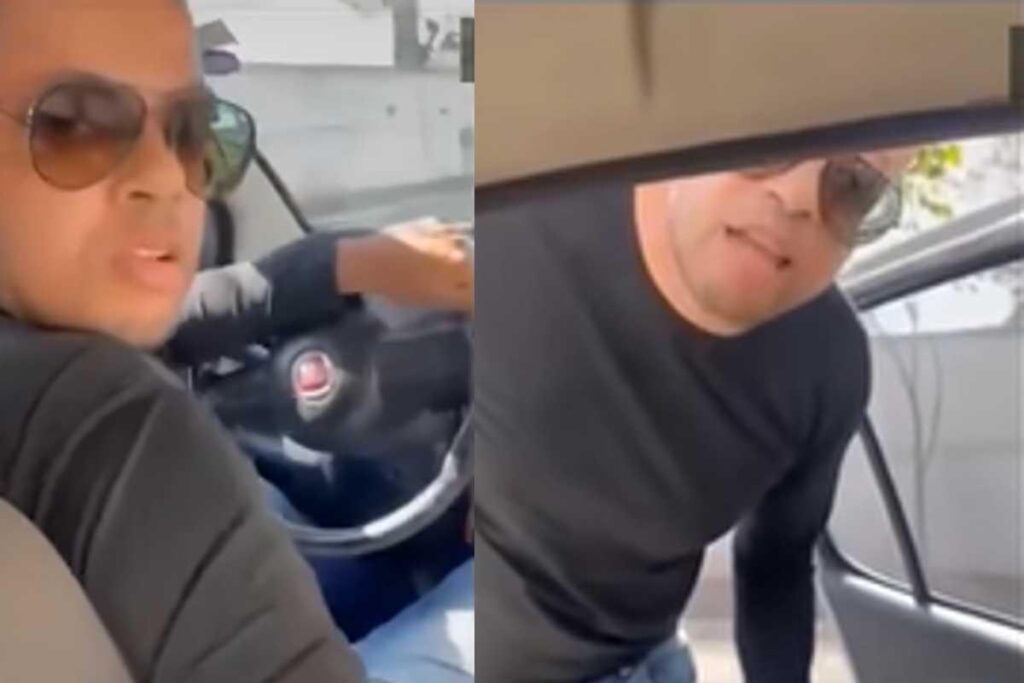 Uma mulher acusou um motorista de aplicativo de agressão após ele expulsá-la do carro com o filho