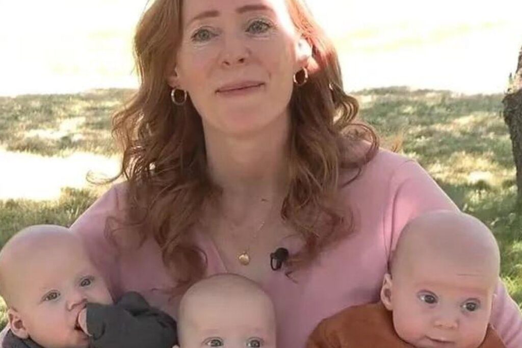 Mãe engravida de trigêmeos naturalmente
