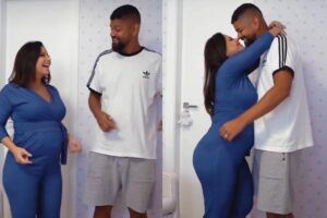 Viviane Araujo se divertindo em vídeo ao lado de seu esposo, Guilherme Militão