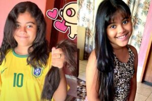 Amanda quando tinha seu cabelo comprido