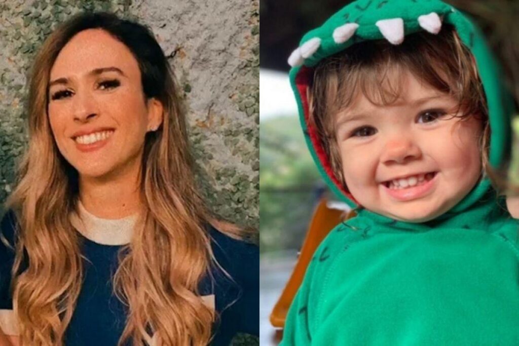 Tata posta foto brinanco a filha