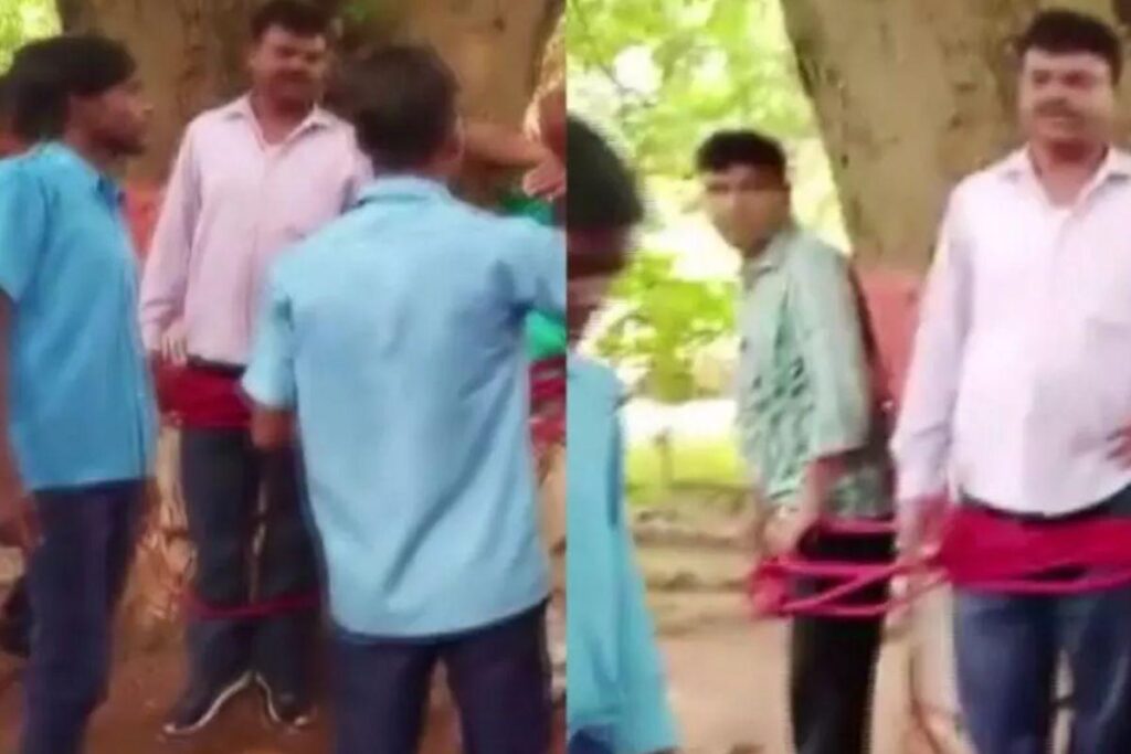 Os alunos amarraram os funcionários da escola e depois os agrediram