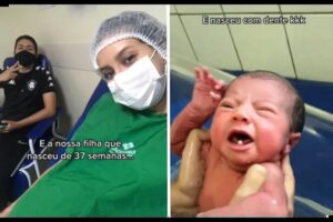 Ariella nasceu com dois dentes e surpreendeu os médicos