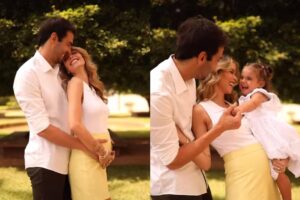 Carol Dias e Kaká já são pais de Esther, de 1 ano