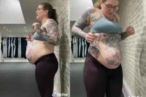 Mulher grávida viraliza em vídeo no Tik Tok ao mostrar respiração