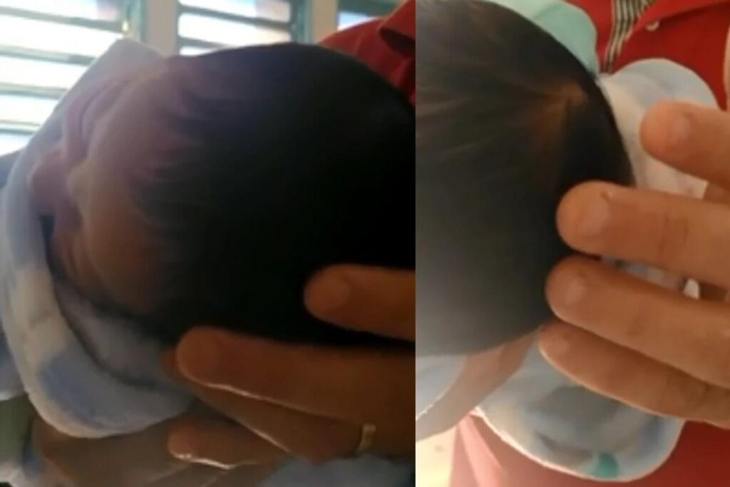 Bebê fica com hematoma após nascer em banheiro de hospital e bater cabeça no chão, no DF