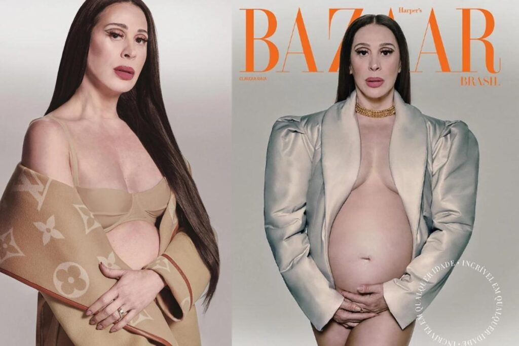 Claudia Raia na capa da Bazaar