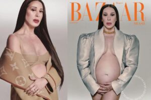 Claudia Raia na capa da Bazaar