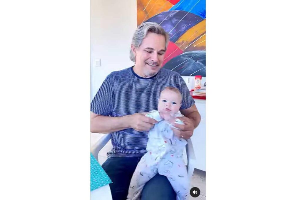 Edoson Celulari faz homenagem para a filha, Chiara de 8 meses