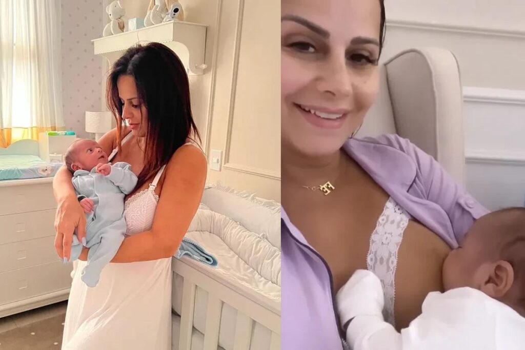 Viviane Araujo com Joaquim