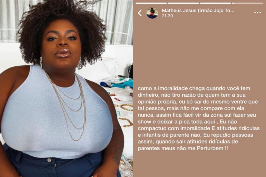 Jojo Todynho em algumas gravações postadas nas redes sociais