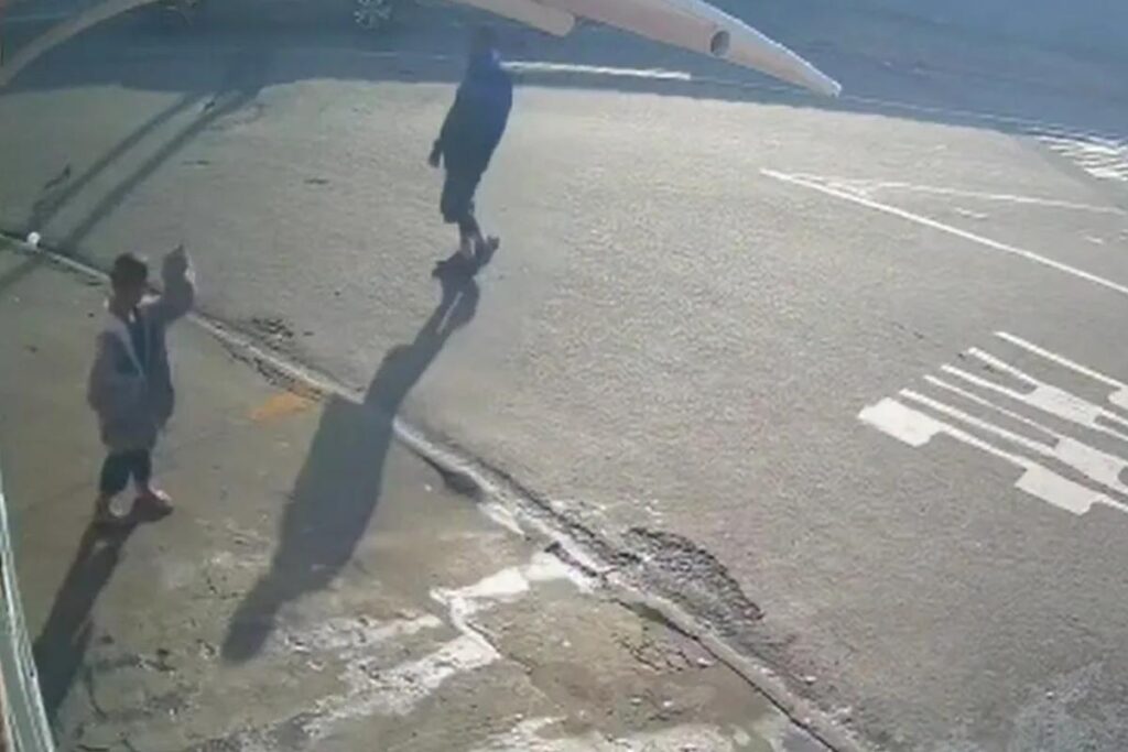 Momento em que a criança foi abandonada