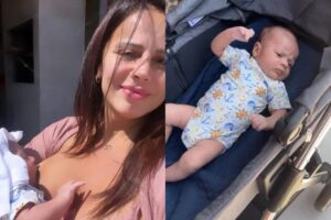 Alguns dos cliques feitos por Viviane nas redes sociais