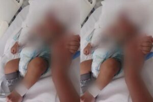Bebê de 2 meses ficou internado após ser atingido por celular, mas morreu em hospital