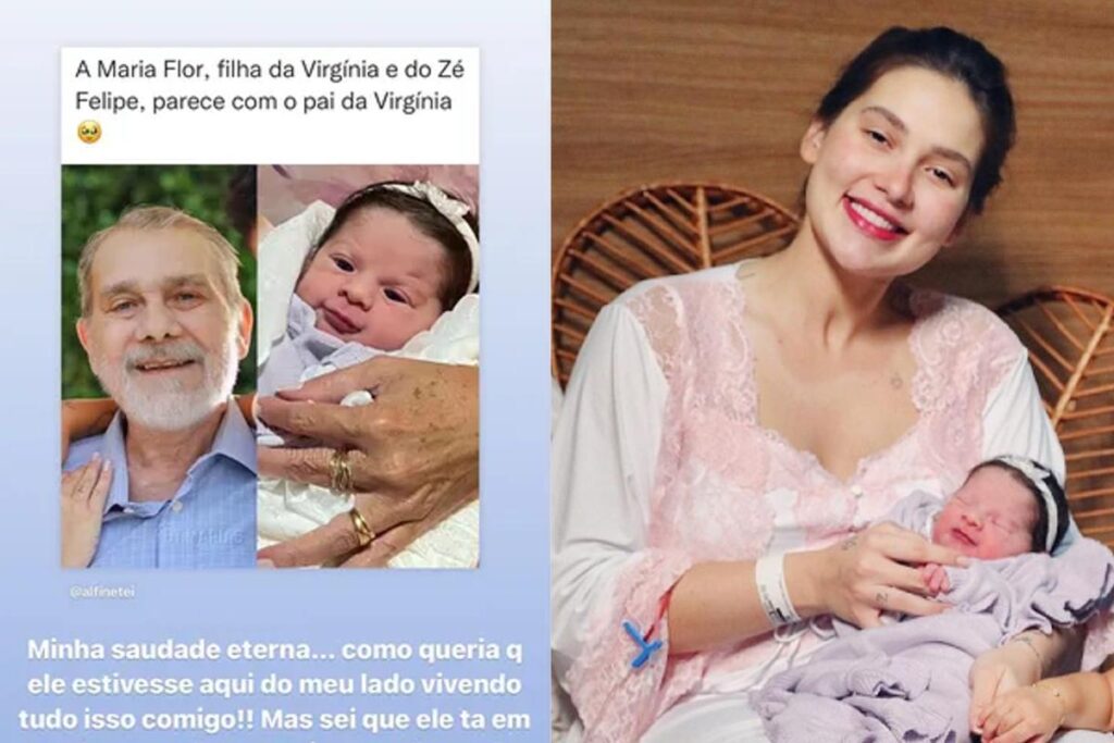 Semelhança apontada por Virginia em post nas redes sociais