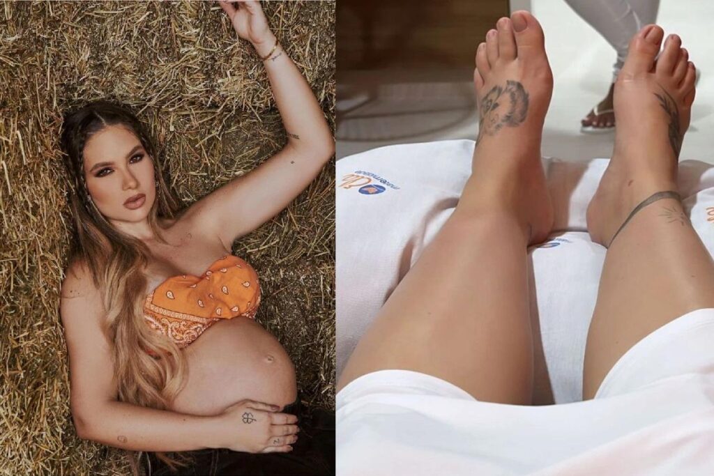 Virginia fala do tamanho da barriga