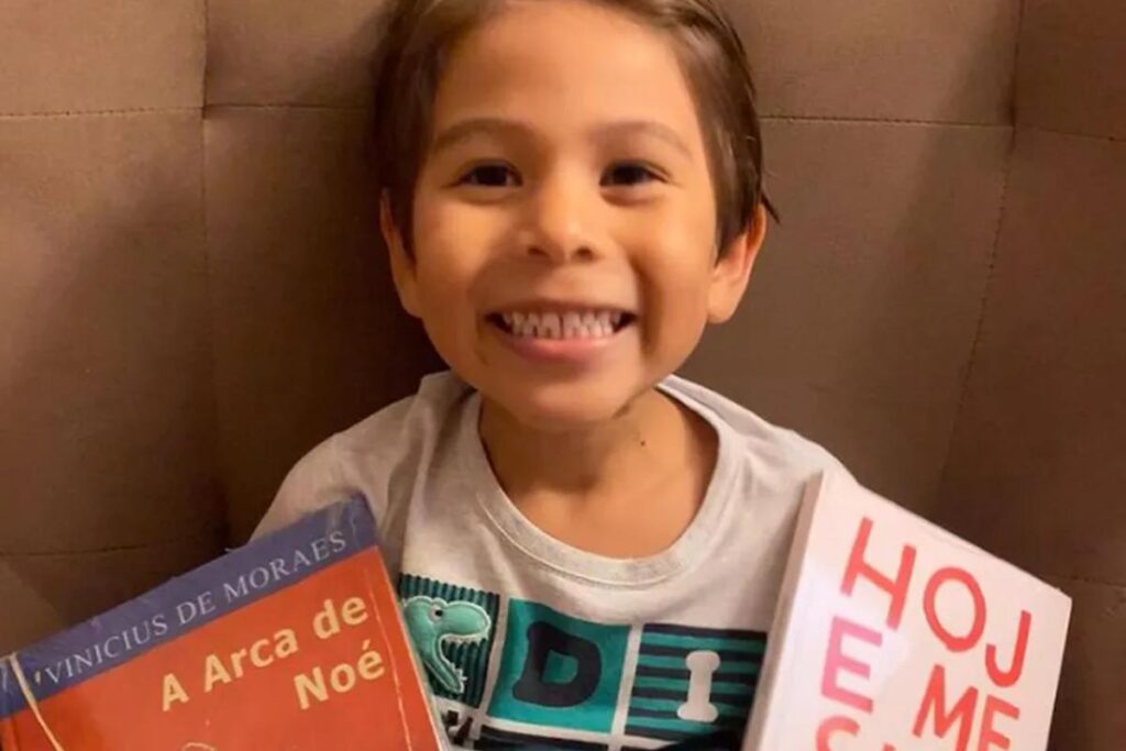 Benício e sua família