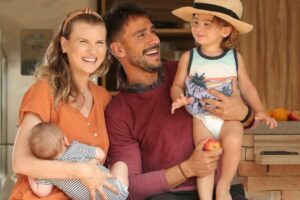 Karoline Kleine e Julio Rocha esperam uma menina