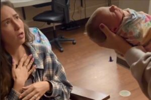 Morgan Shawn resolveu contar à melhor amiga que deu seu nome à filha recém-nascida e sua reação foi emocionante