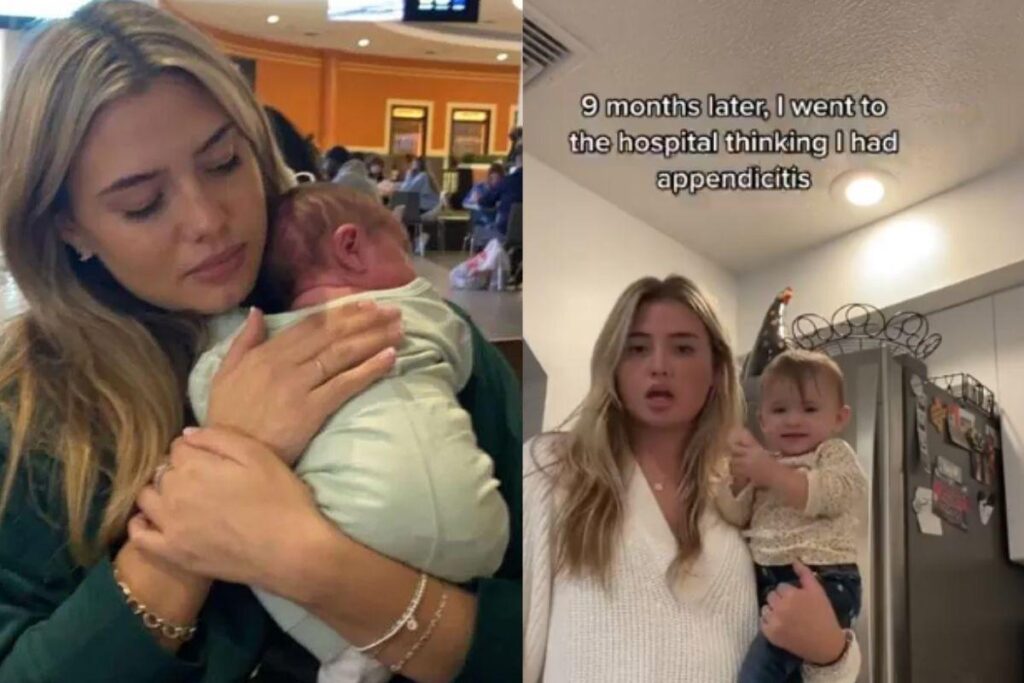 Mãe viraliza ao descobrir gravidez na hora do parto