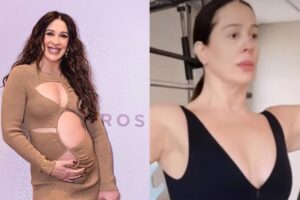 Claudia Raia mostra sua disposição ao continuar treinando durante a gravidez: ”A mãe tá on”