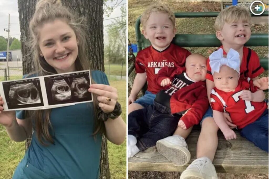 Mãe revela que engravidou de gêmeos duas vezes seguidas