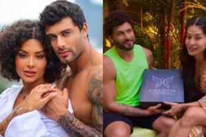 O casal brincou com os seguidores com um falso anúncio de gravidez