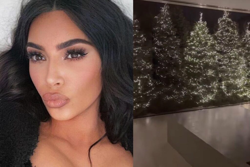 A decoração foi publicada nos stories de Kim