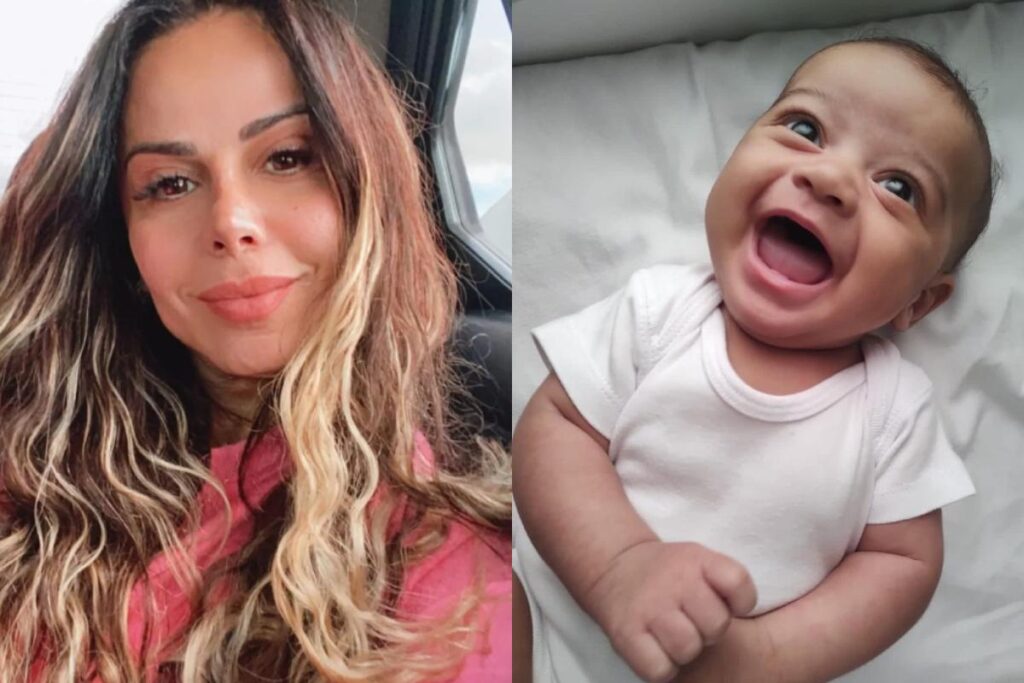 Registros de Joaquim feitos por Viviane em seu perfil