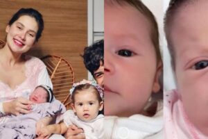 Virgínia Fonseca mostra fotos da filha e as compara: ”Nada parecidas”