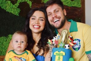 Um dos registros da festa de 5 meses de Theo