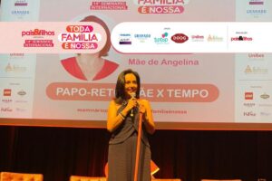 Izabella Camargo foi responsável pelo Papo-Reto: Mãe X Tempo