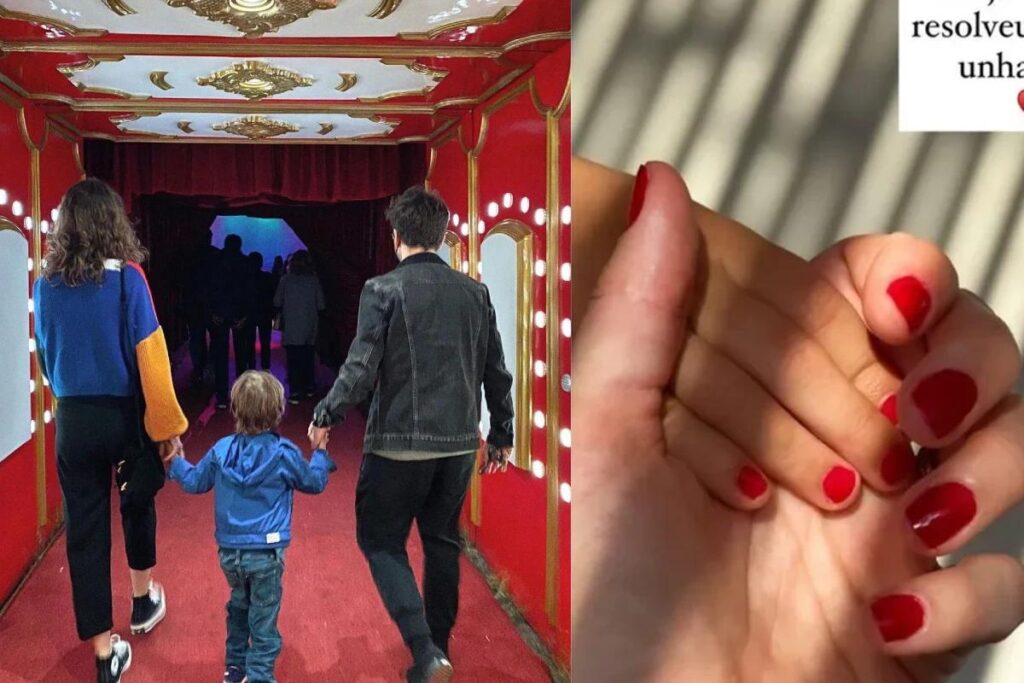 Esposa de Junior Lima rebate críticas que recebeu após pintar unhas do filho: “É uma criança”