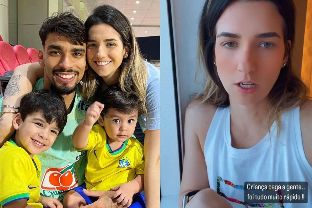 A esposa de Paquetá contou sobre o acidente nas redes sociais