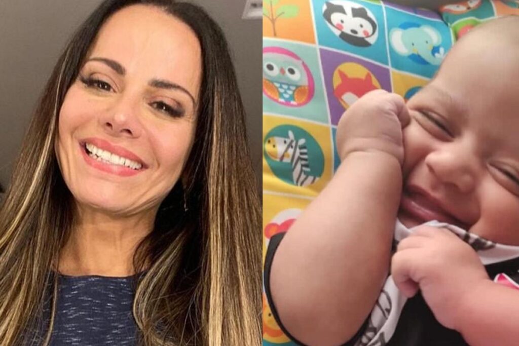 Viviane apareceu ao lado de Joaquim e Guilherme